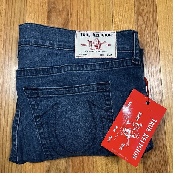 True Religion Ricky Relaxed Straight NWT 40Tag 43x30 SRP 159 Stretch Jeans Denim - Picture 12 of 12
